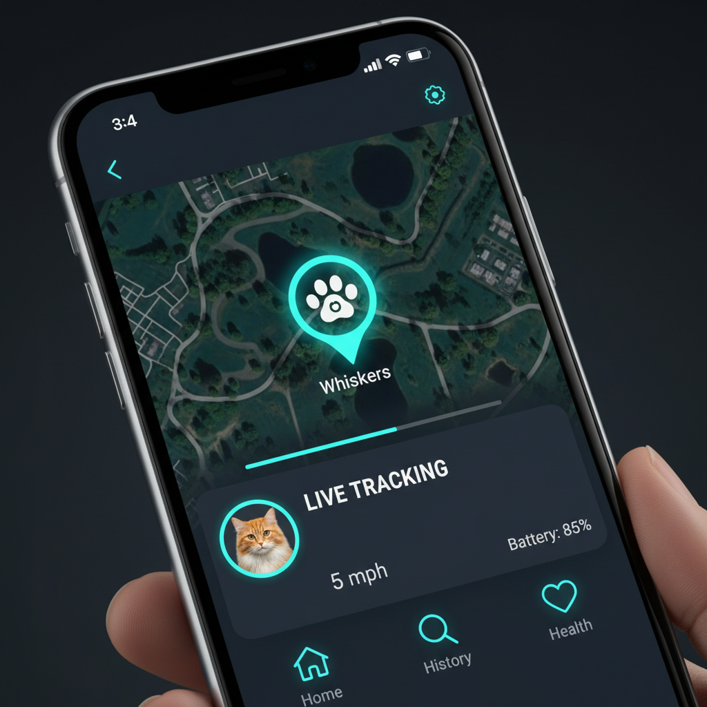 Real-Time GPS Pet Tracker with App & Geo-Fencing